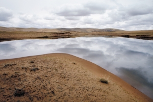 Jonas Bendiksen/Magnum Near the headwaters of the Yellow River, lush grasslands have given way to sand dunes.