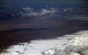 Deserts close to Tianshan mountain, Xinjiang