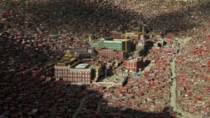 FILE - A view shows the settlements of Larung Gar Buddhist Academy in Serthar County of Ganze Tibetan Autonomous Region, Sichuan province, China, July 23, 2015.